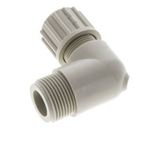 16x10mm & G3/4'' PP Elbow Compression Fitting with Male Threads 10 bar PVC and PA