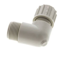 16x10mm & G3/4'' PP Elbow Compression Fitting with Male Threads 10 bar PVC and PA
