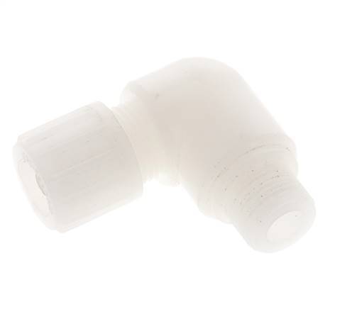 12x6mm & G3/8'' PVDF Elbow Compression Fitting with Male Threads 10 bar PVC and PA