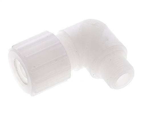 15x9mm & G3/8'' PVDF Elbow Compression Fitting with Male Threads 10 bar PVC and PA
