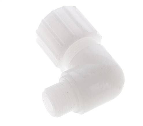 15x9mm & G3/8'' PVDF Elbow Compression Fitting with Male Threads 10 bar PVC and PA