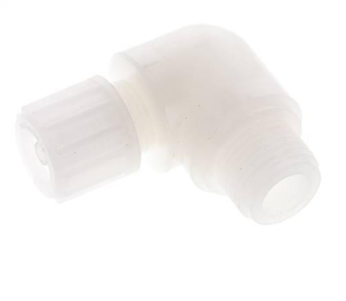 12x6mm & G1/2'' PVDF Elbow Compression Fitting with Male Threads 10 bar PVC and PA