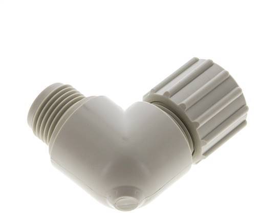 12x6mm & G1/2'' PVDF Elbow Compression Fitting with Male Threads 10 bar PVC and PA