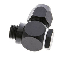 12x6mm & G1/4'' Aluminum Elbow Compression Fitting with Male Threads 10 bar PVC and PA