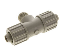 Racor de compresión en T de PP 20x13mm y G1/2'' con rosca macho 10 bar PVC y PA