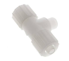 Racor de compresión en T de PVDF 15x9mm y G3/8'' con rosca macho 10 bar PVC y PA