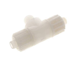 16x10mm & G3/8'' Racor de compresión en T de PVDF con rosca macho 10 bar PVC y PA