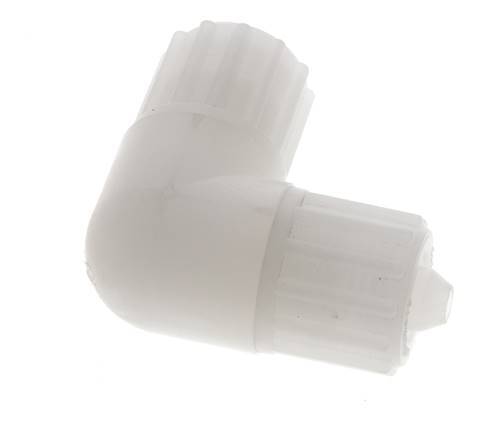 Accesorio de compresión codo 12x6mm PVDF 10 bar PVC y PA