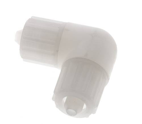 Accesorio de compresión codo 12x6mm PVDF 10 bar PVC y PA