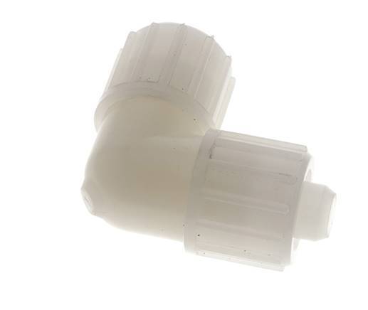20x13mm PVDF Racor Codo Compresión 10 bar PVC y PA