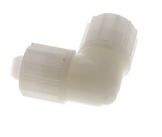 20x13mm PVDF Racor Codo Compresión 10 bar PVC y PA