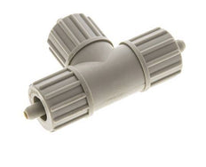 Racor de compresión en T de PP 10x4mm 10 bar PVC y PA