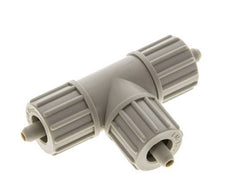 Racor de compresión en T de PP 10x4mm 10 bar PVC y PA