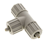 Racor de compresión en T de PP 10x4mm 10 bar PVC y PA