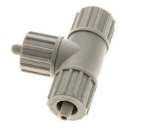 Racor de compresión en T de PP 10x4mm 10 bar PVC y PA