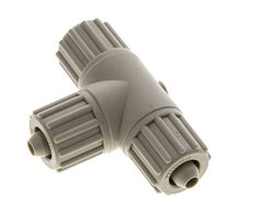 Racor de compresión en T de PP 12x6mm 10 bar PVC y PA