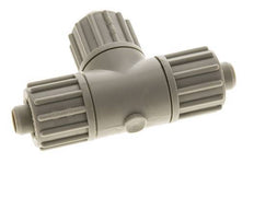 Racor de compresión en T de PP 16x10mm 10 bar PVC y PA