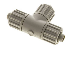 Racor de compresión en T de PP 16x10mm 10 bar PVC y PA