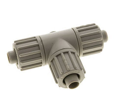 Racor de compresión en T de PP 16x10mm 10 bar PVC y PA