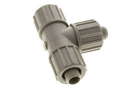 Racor de compresión en T de PP 20x13mm 10 bar PVC y PA