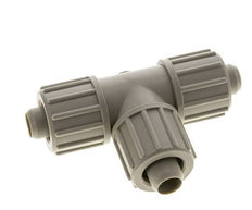 Racor de compresión en T de PP 20x13mm 10 bar PVC y PA