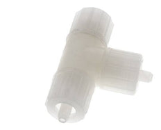 Racor de compresión en T 10x4mm PVDF 10 bar PVC y PA