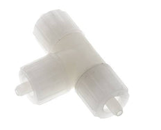 Racor de compresión en T 10x4mm PVDF 10 bar PVC y PA