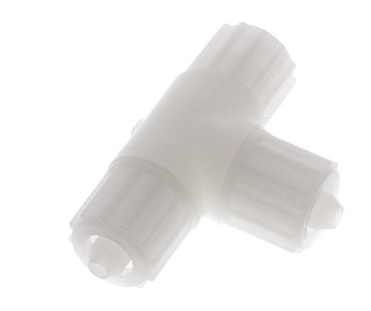 Racor de compresión en T 12x6mm PVDF 10 bar PVC y PA