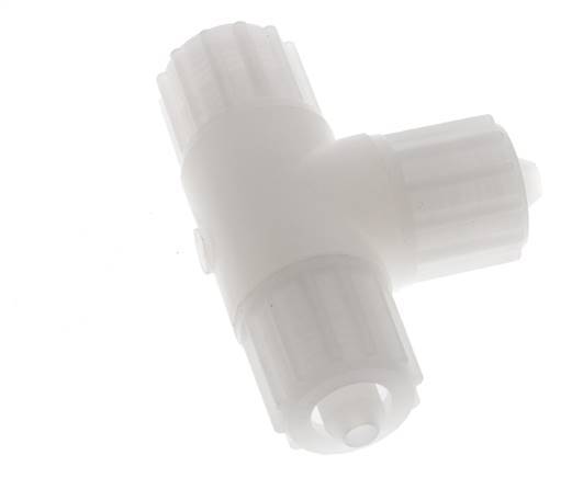 Racor de compresión en T 12x6mm PVDF 10 bar PVC y PA