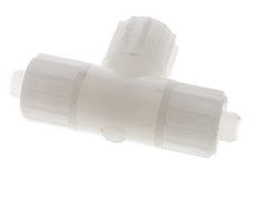 Racor de compresión en T de PVDF 16x10mm 10 bar PVC y PA