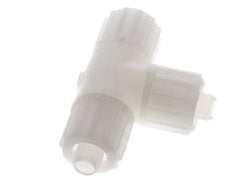 Racor de compresión en T de PVDF 16x10mm 10 bar PVC y PA