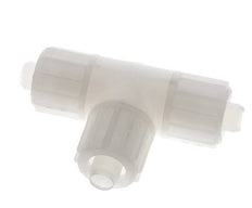 Racor de compresión en T de PVDF 16x10mm 10 bar PVC y PA