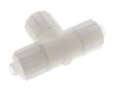 Racor de compresión en T de PVDF 16x10mm 10 bar PVC y PA