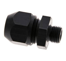Racor de compresión recto de aluminio de 7x4 mm y G1/8'' con rosca macho 10 bar PVC y PA