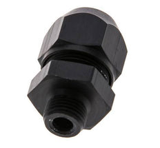 Racor de compresión recto de aluminio de 7x4 mm y G1/8'' con rosca macho 10 bar PVC y PA