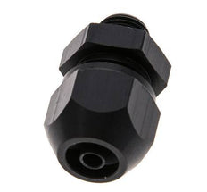Racor de compresión recto de aluminio de 7x4 mm y G1/8'' con rosca macho 10 bar PVC y PA