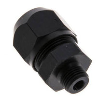 Racor de compresión recto de aluminio 9x6mm y G1/8'' con rosca macho 10 bar PVC y PA