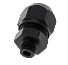 Racor de compresión recto de aluminio 9x6mm y G1/8'' con rosca macho 10 bar PVC y PA