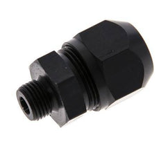 Racor de compresión recto de aluminio 9x6mm y G1/8'' con rosca macho 10 bar PVC y PA