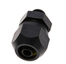 Racor de compresión recto de aluminio 9x6mm y G1/8'' con rosca macho 10 bar PVC y PA