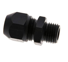 Racor de compresión recto de aluminio de 7x4 mm y G1/4'' con rosca macho 10 bar PVC y PA