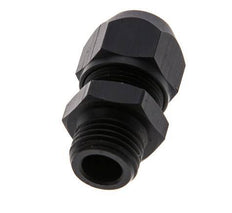 Racor de compresión recto de aluminio de 7x4 mm y G1/4'' con rosca macho 10 bar PVC y PA