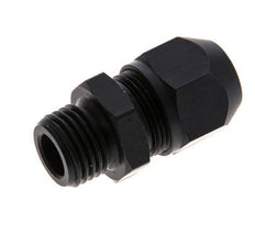 Racor de compresión recto de aluminio de 7x4 mm y G1/4'' con rosca macho 10 bar PVC y PA