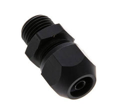 Racor de compresión recto de aluminio de 7x4 mm y G1/4'' con rosca macho 10 bar PVC y PA