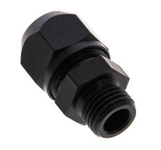 Racor de compresión recto de aluminio 9x6mm y G1/4'' con rosca macho 10 bar PVC y PA
