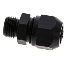 Racor de compresión recto de aluminio 9x6mm y G1/4'' con rosca macho 10 bar PVC y PA