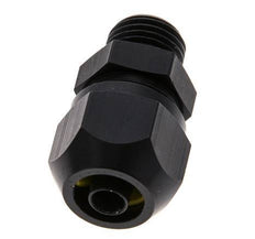 Racor de compresión recto de aluminio 9x6mm y G1/4'' con rosca macho 10 bar PVC y PA