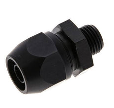 Racor de compresión recto de aluminio 12x9mm y G1/4'' con rosca macho 10 bar PVC y PA