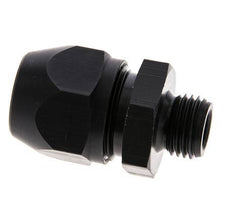 Racor de compresión recto de aluminio 12x9mm y G1/4'' con rosca macho 10 bar PVC y PA