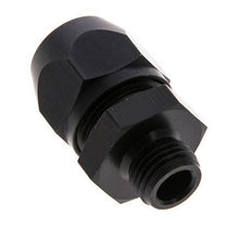Racor de compresión recto de aluminio 12x9mm y G1/4'' con rosca macho 10 bar PVC y PA